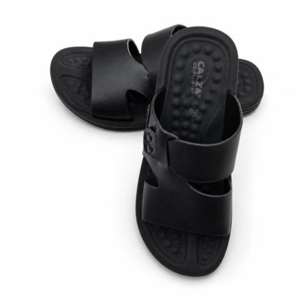 Boys' Black Washable Comfort Slippers