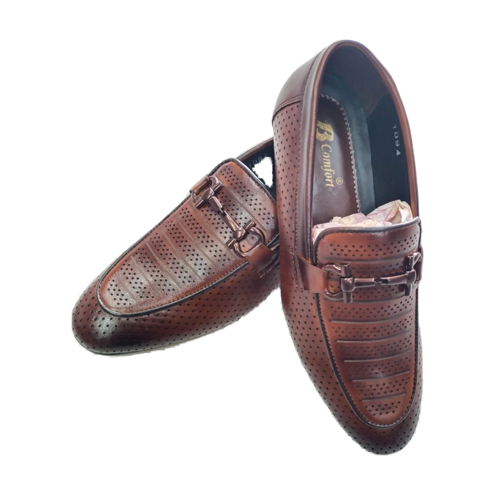 mens-woven-leather-strap-loafers-ch-shoe-40-1.webp Men's Woven Leather Strap Loafers - Image 1