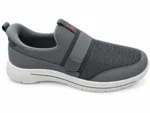 Men's Grey Velcro Athletic Shoes