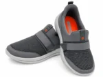 Men's Grey Velcro Athletic Shoes - Image 3