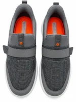 Men's Grey Velcro Athletic Shoes - Image 4