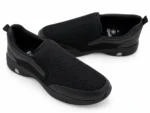 Men's Black Mesh Slip-On Shoes - Image 2