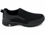 Men's Black Mesh Slip-On Shoes