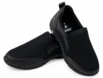 Men's Black Mesh Slip-On Shoes - Image 4