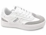 Women's White-Grey Fashion Sneakers