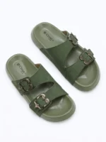 Women's Cross-Style Double-Buckle Chappal - Image 2