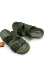 Women's Cross-Style Double-Buckle Chappal - Image 3