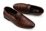Men's Quilted Vamp Round-Ornament Loafers - Image 2