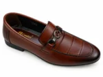 Men's Quilted Vamp Round-Ornament Loafers