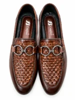 Men's Woven Stacked-Ring Loafers - Image 6
