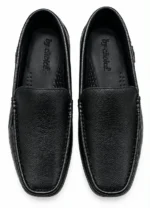 Men's Plain Textured Comfort Loafers - Image 3
