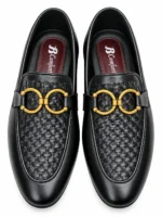 Men's Woven Stacked-Ring Loafers - Image 3