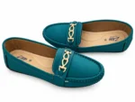 Women's Chain-Ornament Loafers - Image 2